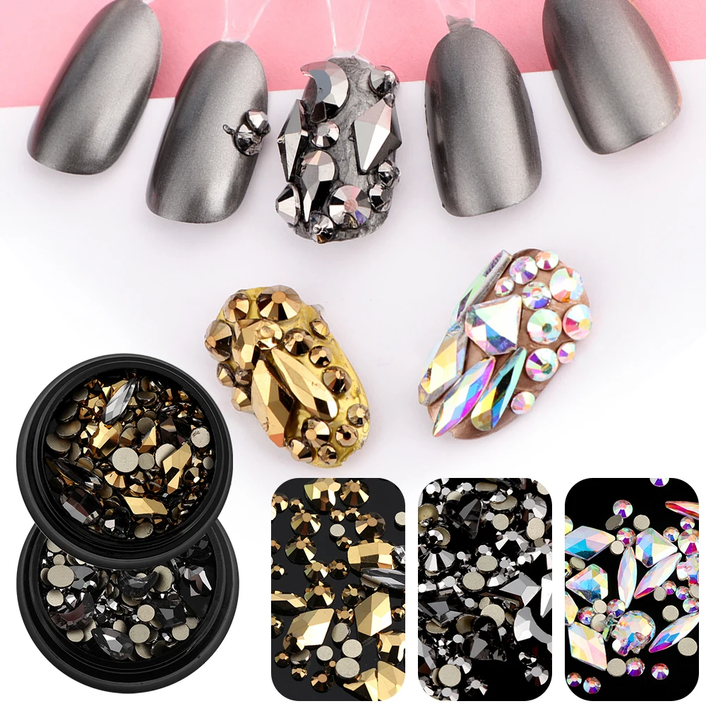 NEW YORK STORM Tiny Rhinestones Broken Glass Nail Accessories Colorful Glass Crystal Caviar Beads Mix Design Nail Art Decoration
NEW YORK STORM Tiny Rhinestones Broken Glass Nail Accessories Colorful Glass Crystal Caviar Beads Mix Design Nail Art Decoration