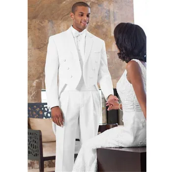 White Tailcoat Notched lapel Wedding Suits For Men 2017 Formal Slim Fit Men Suits 2pcs Groomsmen terno masculino (Jacket+Pants)
White Tailcoat Notched lapel Wedding Suits For Men 2017 Formal Slim Fit Men Suits 2pcs Groomsmen terno masculino (Jacket+Pants)