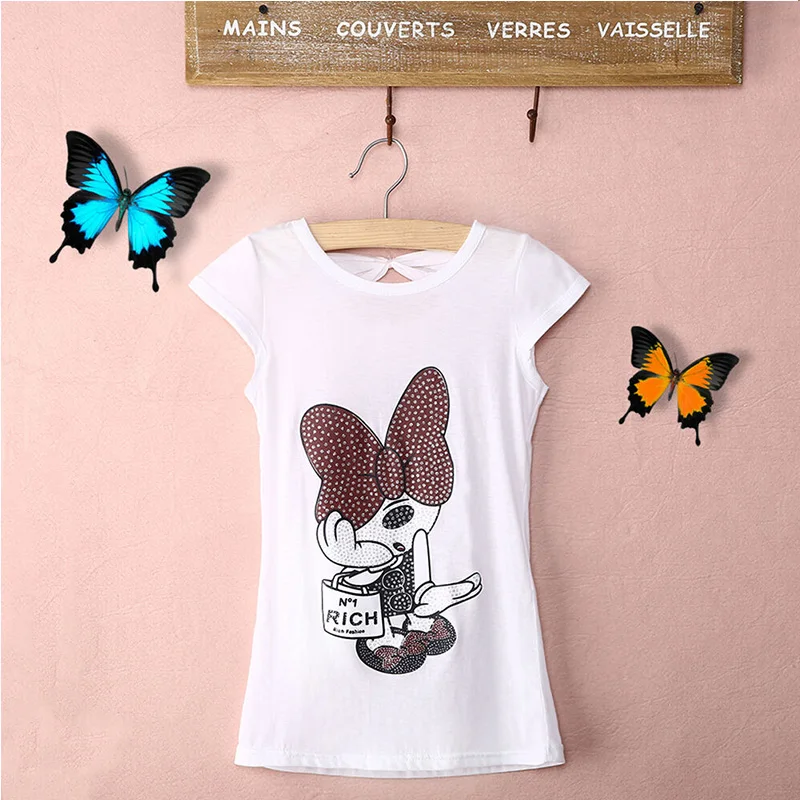 Fashion New Baby Girls Cotton Summer Tops White Sequined Print casual T-Shirts 3-8Y
Fashion New Baby Girls Cotton Summer Tops White Sequined Print casual T-Shirts 3-8Y
