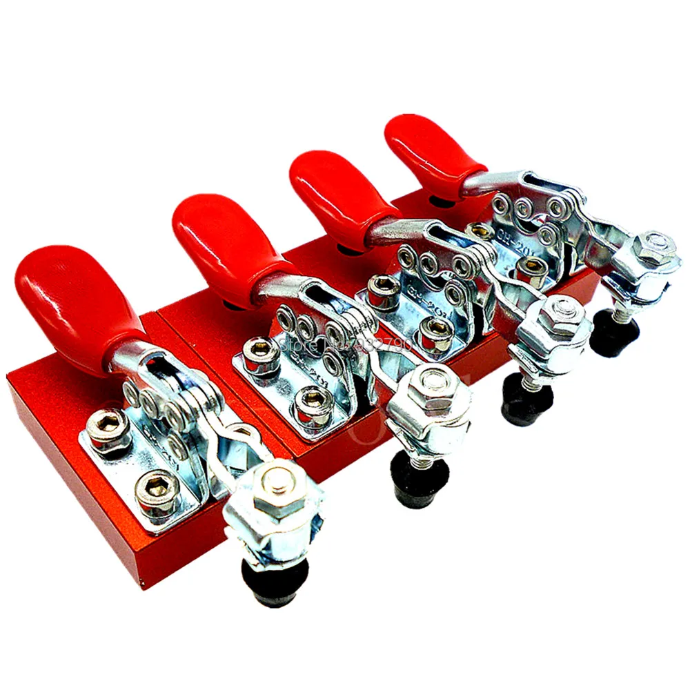 4pcs Quick-Release Chuck Clamp Fixing Plate Engraving Machine Fastener Toggle Clamp Fixture Plate Engraving Carving Machine Hold
4pcs Quick-Release Chuck Clamp Fixing Plate Engraving Machine Fastener Toggle Clamp Fixture Plate Engraving Carving Machine Hold