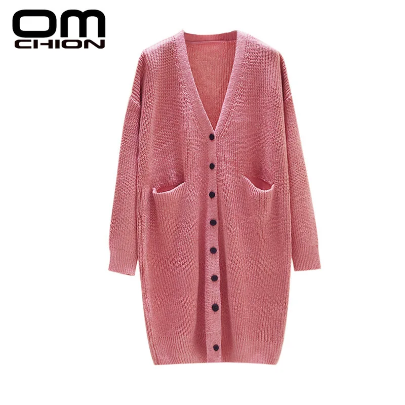 OMCHION Casaco Feminino 2019 Autumn V Neck Pockets Cardigan Women Casual Korean Knitted Sweater Coat Warm Loose Jumper LP182
OMCHION Casaco Feminino 2019 Autumn V Neck Pockets Cardigan Women Casual Korean Knitted Sweater Coat Warm Loose Jumper LP182