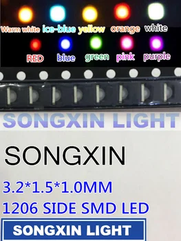 3000PCS 3216 3010 3016 1206 1204 Right Angle Side White Red Blue Green Yellow Pink Orange UV-Purple Warm White RGB ICE-BLUE IR
3000PCS 3216 3010 3016 1206 1204 Right Angle Side White Red Blue Green Yellow Pink Orange UV-Purple Warm White RGB ICE-BLUE IR