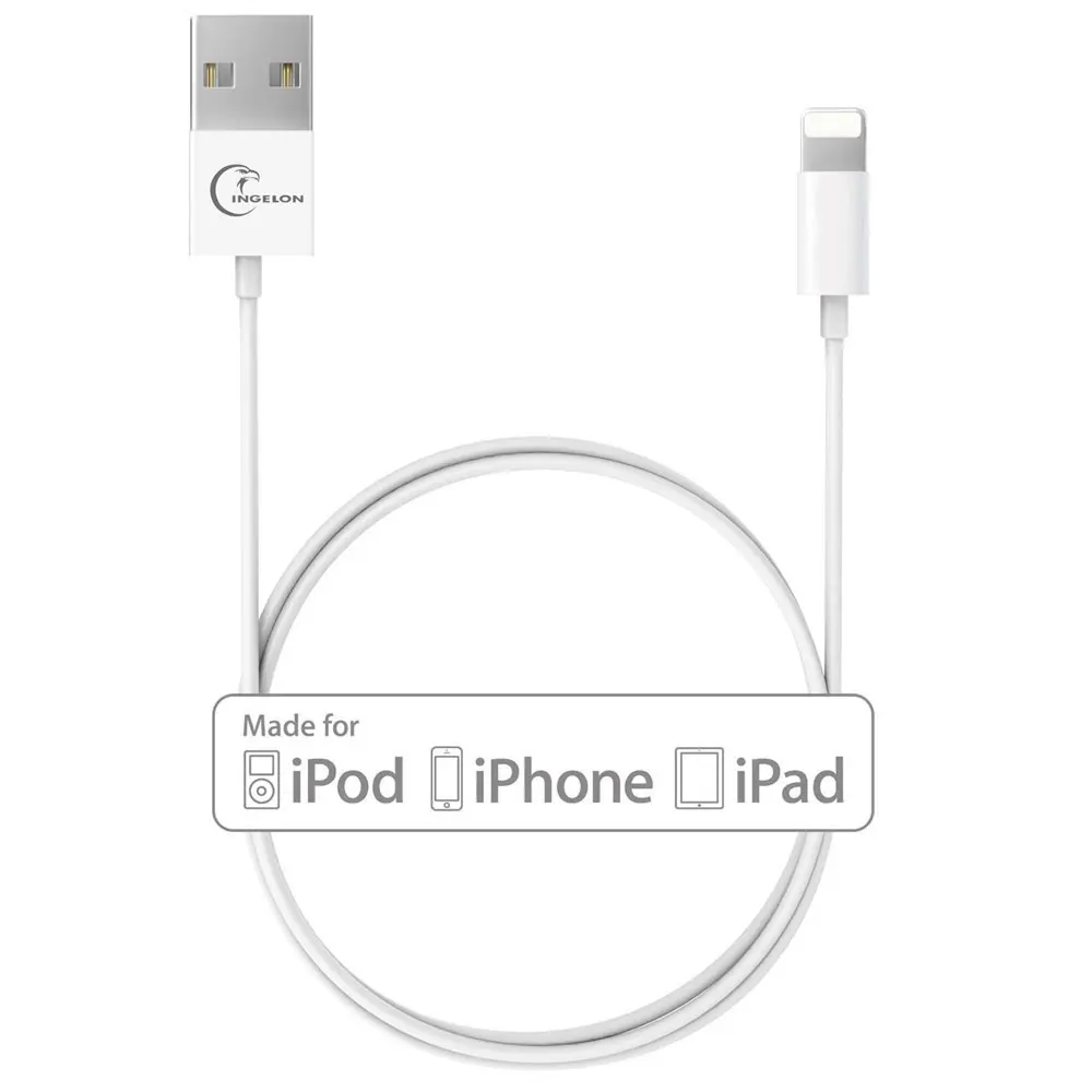 Original Ingelon 1m Mobile Phone Cables MFi certificate USB Cable Charger for iPhone 7 6 6s 5 iPad 4 mini Air iOS 11 10 9
Original Ingelon 1m Mobile Phone Cables MFi certificate USB Cable Charger for iPhone 7 6 6s 5 iPad 4 mini Air iOS 11 10 9