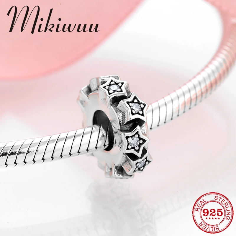 925 Sterling Silver shine zircon Star DIY spacer Stopper beads Accessories Fit Original Pandora Charm Bracelet Jewelry making
925 Sterling Silver shine zircon Star DIY spacer Stopper beads Accessories Fit Original Pandora Charm Bracelet Jewelry making
