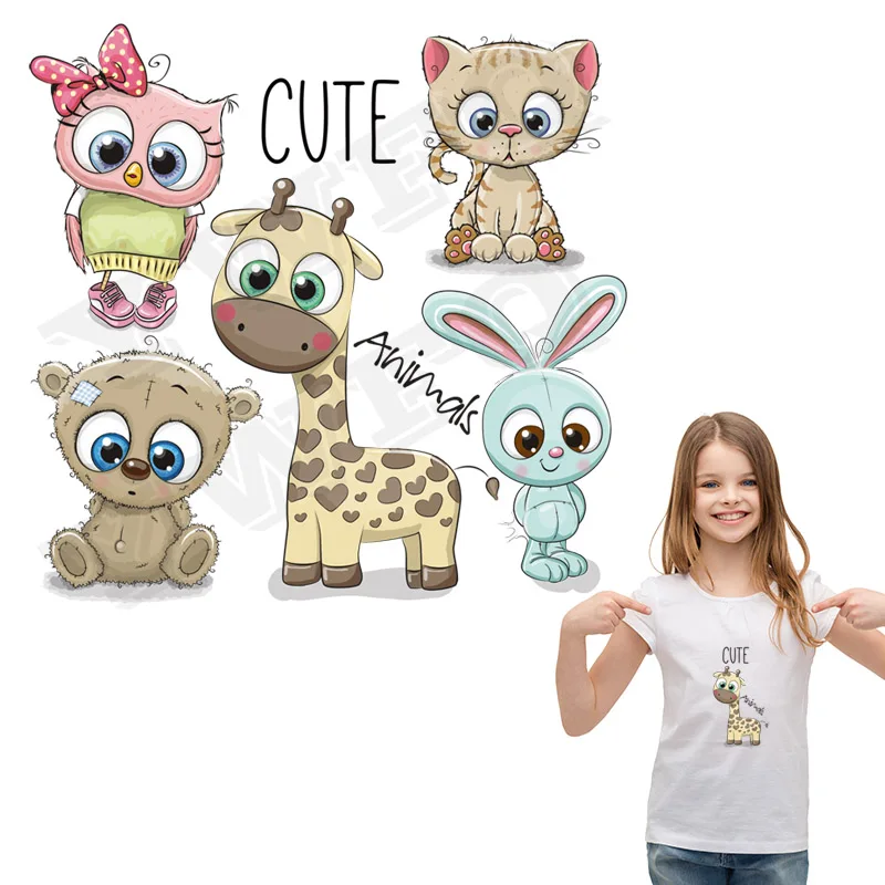 5pcs/lot Cute Animal Set Patches Girls Boys T-shirt Decoration Iron On Patches For Clothing DIY Heat Transfer Appliqued Badges
5pcs/lot Cute Animal Set Patches Girls Boys T-shirt Decoration Iron On Patches For Clothing DIY Heat Transfer Appliqued Badges