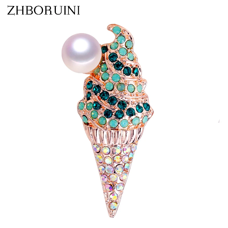 ZHBORUINI 2019 New Natural Pearl Brooch Creative Ice Cream Corsage Pearl Pin Freshwater Pearl Jewelry For Women Gift Accessories
ZHBORUINI 2019 New Natural Pearl Brooch Creative Ice Cream Corsage Pearl Pin Freshwater Pearl Jewelry For Women Gift Accessories