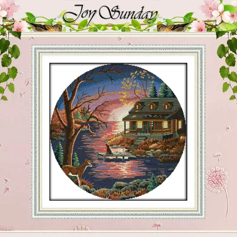 Sunset Lake Villa Patterns Counted Cross Stitch Set DIY 11CT 14CT 16CT Stamped DMC Cross-stitch Kit Embroidery Needlework Gifts
Sunset Lake Villa Patterns Counted Cross Stitch Set DIY 11CT 14CT 16CT Stamped DMC Cross-stitch Kit Embroidery Needlework Gifts