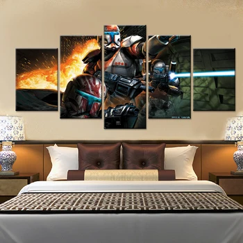 5 Panel Movie Star Wars Character Wall Canvas Art Modern Pictures Modular Posters HD Home Decoration Printed Paintings 
5 Panel Movie Star Wars Character Wall Canvas Art Modern Pictures Modular Posters HD Home Decoration Printed Paintings