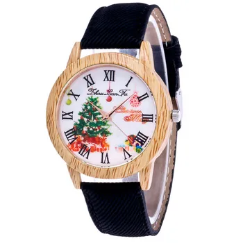 Fashion Black Leather Imitation Wood Dial Watches Christmas Tree Kids Wristwatch Bracelet Quartz Watch Reloges Feminino
Fashion Black Leather Imitation Wood Dial Watches Christmas Tree Kids Wristwatch Bracelet Quartz Watch Reloges Feminino