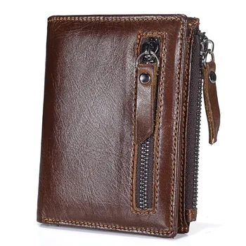 Wallet Man Retro First Layer Leather Wallets Double Zipper Coin Purse Calfskin Vertical Money Package Dropship
Wallet Man Retro First Layer Leather Wallets Double Zipper Coin Purse Calfskin Vertical Money Package Dropship