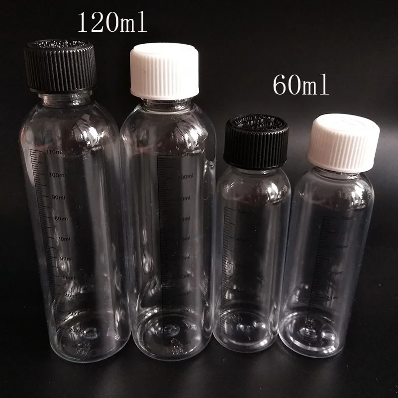 60ML 120ML printing measurement e Liquid bottle Plastic Refillable Graduation Scale Water Bottle with Twist Off Caps
60ML 120ML printing measurement e Liquid bottle Plastic Refillable Graduation Scale Water Bottle with Twist Off Caps