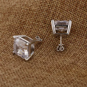Allure Love 925 Sterling Silver Women Wedding Earrings Classic Design Princess Cut Zircon Engagement Fine Jewelry Hot Selling
Allure Love 925 Sterling Silver Women Wedding Earrings Classic Design Princess Cut Zircon Engagement Fine Jewelry Hot Selling