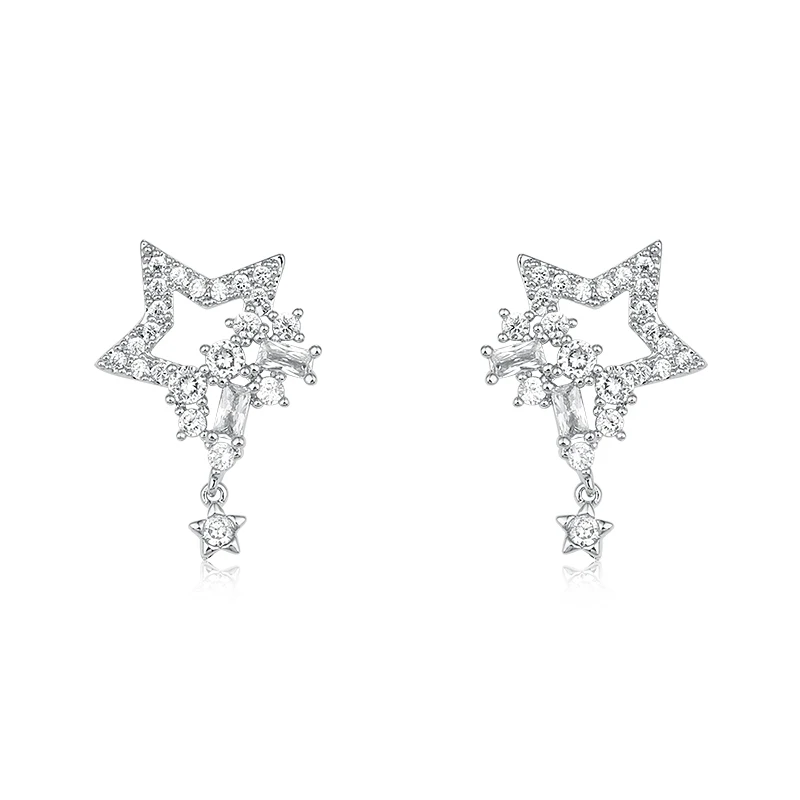 WEIMANJINGDIAN CZ Star Earrings for Women in Rhodium Silver or Gold Colors Plated
WEIMANJINGDIAN CZ Star Earrings for Women in Rhodium Silver or Gold Colors Plated