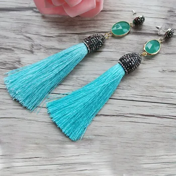 6Pairs Crystal Connector Double Bails with cotton Tassel Earrings,Pave Rhinestone Dangle Jewelry,For Women Bohemia Earrings E237
6Pairs Crystal Connector Double Bails with cotton Tassel Earrings,Pave Rhinestone Dangle Jewelry,For Women Bohemia Earrings E237