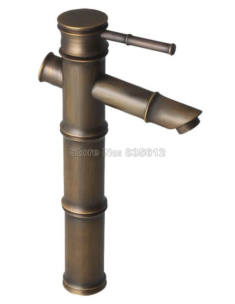 Antique Brass Bamboo Style Bathroom Vessel Sink Faucet Single Hole Deck Mounted Single Handle Basin Mixer Taps Wnf096
Antique Brass Bamboo Style Bathroom Vessel Sink Faucet Single Hole Deck Mounted Single Handle Basin Mixer Taps Wnf096
