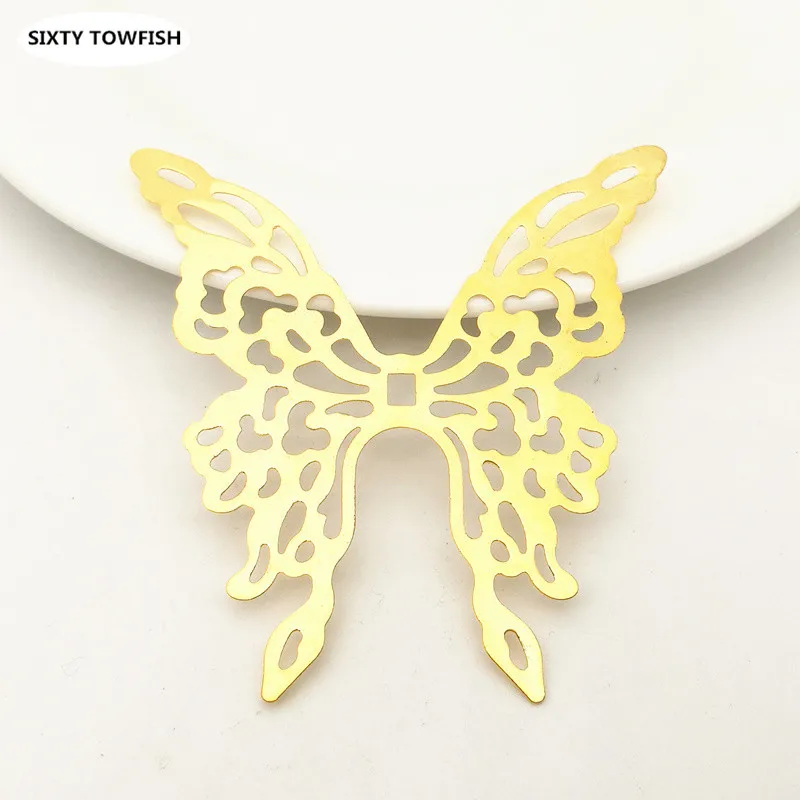 6 pcs/lot 69*73mm Gold color/White K Metal Filigree Big Flower Slice butterfly Charms For Jewelry Making Handmade DIY Accessory
6 pcs/lot 69*73mm Gold color/White K Metal Filigree Big Flower Slice butterfly Charms For Jewelry Making Handmade DIY Accessory