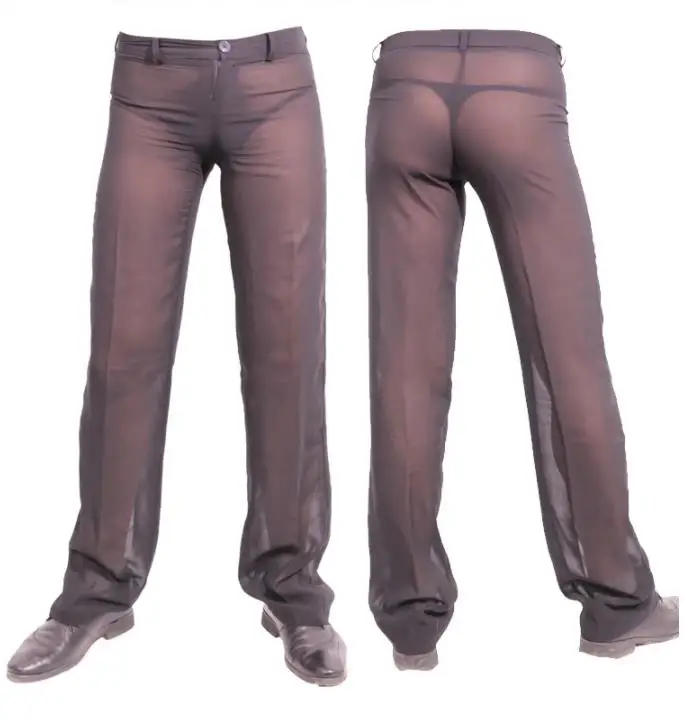 Men Sexy Transparent Pants Long Chiffon Ultra-thin Perspective Casual Stylish Summer Black White
Men Sexy Transparent Pants Long Chiffon Ultra-thin Perspective Casual Stylish Summer Black White