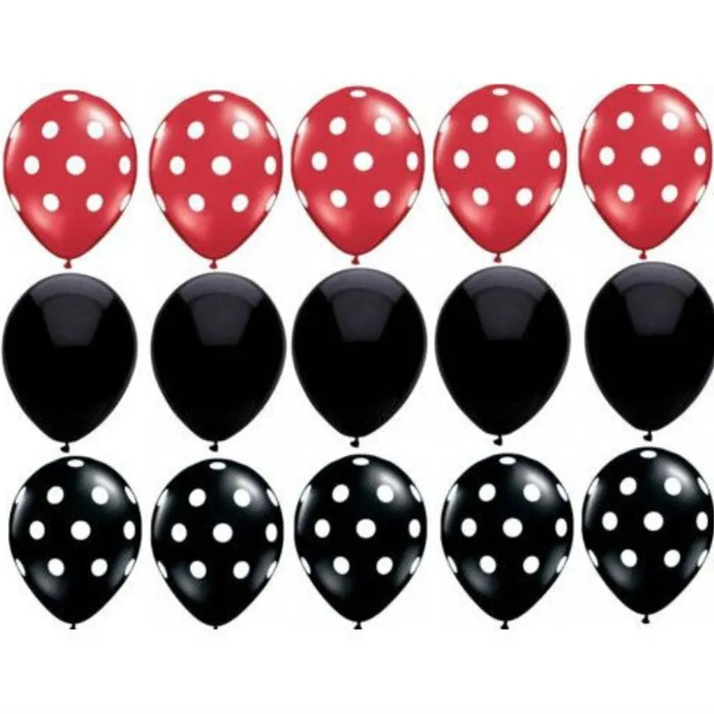 15pcs/lot Ladybug Red And Black Polka Dot Latex Balloons Mickey Mouse theme birthday Wedding Party Decor Supplies Kids Toy
15pcs/lot Ladybug Red And Black Polka Dot Latex Balloons Mickey Mouse theme birthday Wedding Party Decor Supplies Kids Toy
