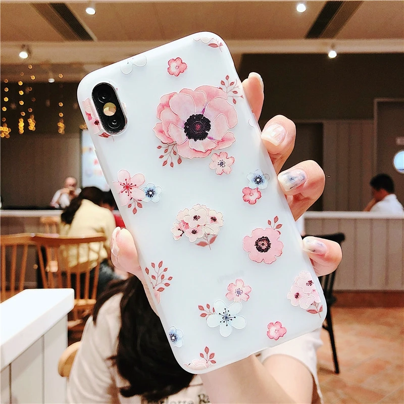 Relief TPU Case For iphone 7 8 plus Case Ultra-thin Flower Silicone Phone Cases For iphone X Xs max XR iphone 6 6S Plus Cover
Relief TPU Case For iphone 7 8 plus Case Ultra-thin Flower Silicone Phone Cases For iphone X Xs max XR iphone 6 6S Plus Cover