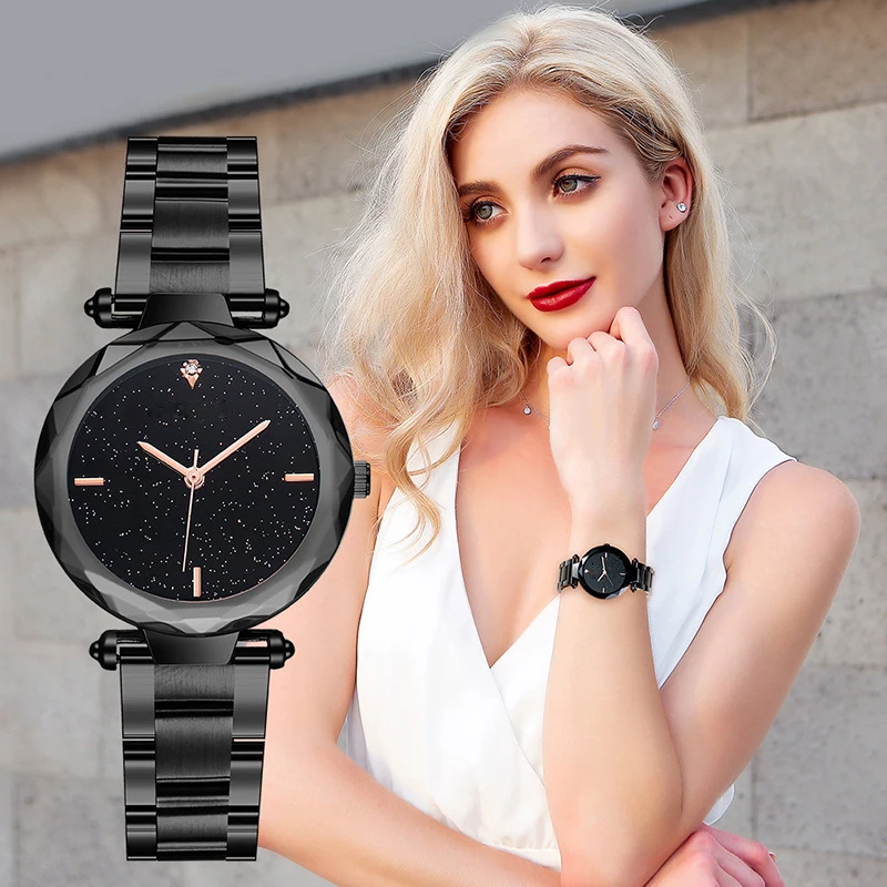 Fashion Brand Dress Watch Women New Starry Sky Magnetic Mesh Stainless Steel Quartz Watch Rose Gold Ladies Bracelet Wristwatch
Fashion Brand Dress Watch Women New Starry Sky Magnetic Mesh Stainless Steel Quartz Watch Rose Gold Ladies Bracelet Wristwatch
