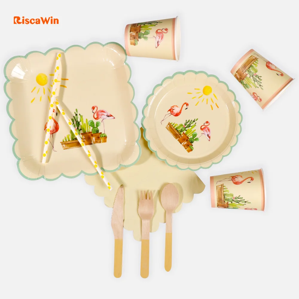 RiscaWin 10 Pack Flamingo&Cactus Birthday Wedding Party Supplies Decoration Cake Dish Disposable Paper Plates Baby Shower Favors
RiscaWin 10 Pack Flamingo&Cactus Birthday Wedding Party Supplies Decoration Cake Dish Disposable Paper Plates Baby Shower Favors