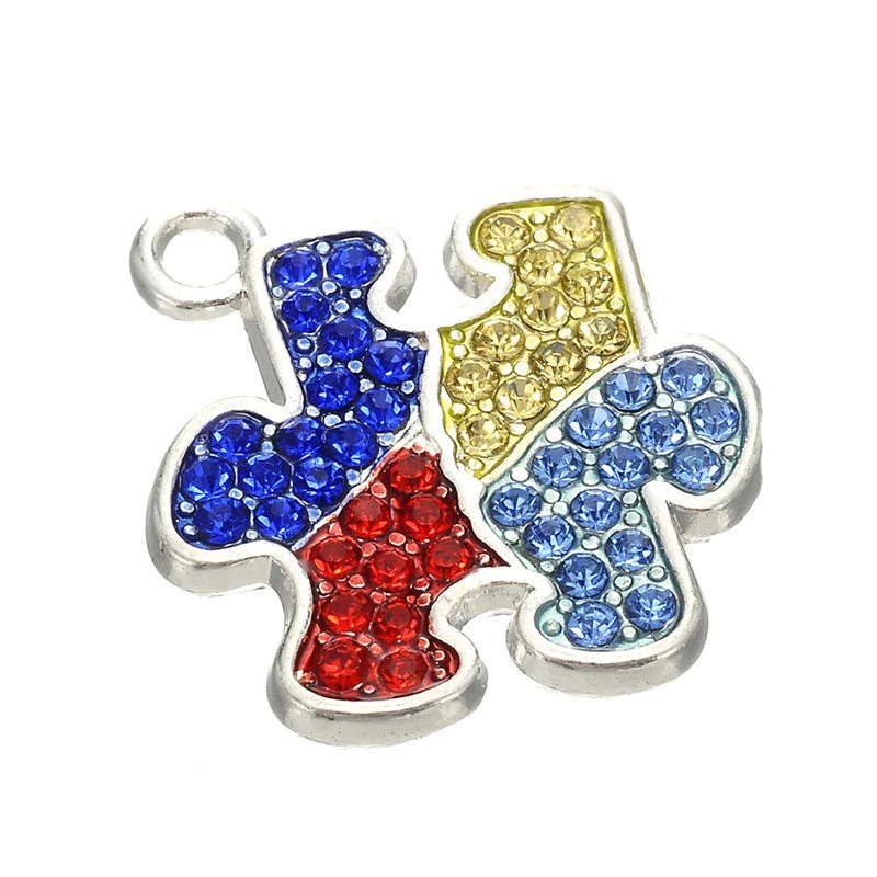 10PCS Full Rhinestone Autism Logo Hang Pendents Dangle Charms Amulet Jewelry Finding DIY Accessories
10PCS Full Rhinestone Autism Logo Hang Pendents Dangle Charms Amulet Jewelry Finding DIY Accessories