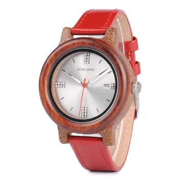 BOBO BIRD Ladies Wooden bamboo Watches Leather Strap Top Brand Fashion Wristwatch Timepieces In Gift Wood Watch Box P29
BOBO BIRD Ladies Wooden bamboo Watches Leather Strap Top Brand Fashion Wristwatch Timepieces In Gift Wood Watch Box P29