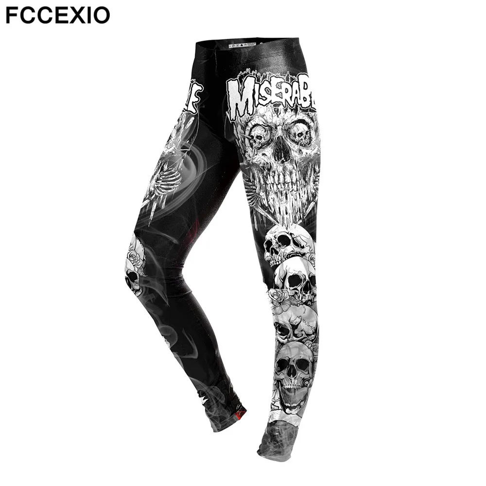 FCCEXIO 2019 New Arrival Skull Head Women Leggings Letter Gradient 3D Printed Pants Slim Fitness Working Out Woman Leggins
FCCEXIO 2019 New Arrival Skull Head Women Leggings Letter Gradient 3D Printed Pants Slim Fitness Working Out Woman Leggins