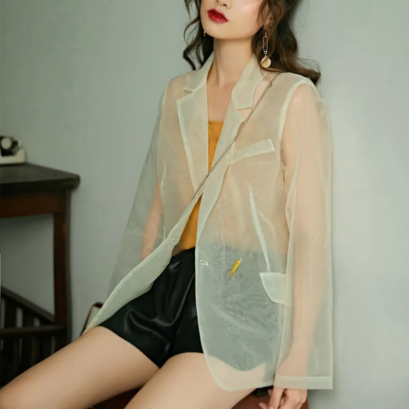 LANMREM 2019 new autumn turn-down full sleeves oraganza pockets jacket famela short cardigan see through WH29300L
LANMREM 2019 new autumn turn-down full sleeves oraganza pockets jacket famela short cardigan see through WH29300L