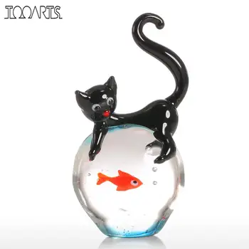 Tooarts Modern Cat and Goldfish Figurine Gift Glass Home Decor Animal Mini Statuettes Multicolor Home Decoration Accessories
Tooarts Modern Cat and Goldfish Figurine Gift Glass Home Decor Animal Mini Statuettes Multicolor Home Decoration Accessories