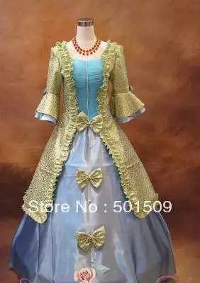 

Medieval Renaissance Gown queen Dress stage dance Costume Victorian Gothic Lolita/Marie Antoinette/civil war/Colonial Belle Ball