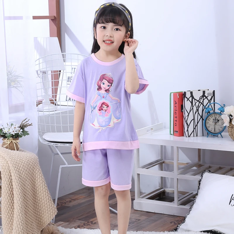 2019 Summer children's cotton pajamas set short sleeve girls soft sleepwear kids cartoon cute home clothing Children's Day gift
2019 Summer children's cotton pajamas set short sleeve girls soft sleepwear kids cartoon cute home clothing Children's Day gift