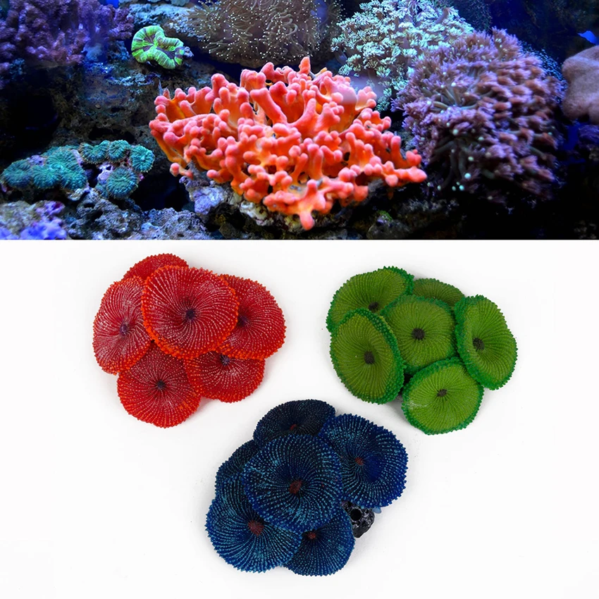 Fake Soft Disc Coral Plant Aquarium Artificial Fish Tank Ornament Decor 6.95*6.19*2.82cm
Fake Soft Disc Coral Plant Aquarium Artificial Fish Tank Ornament Decor 6.95*6.19*2.82cm