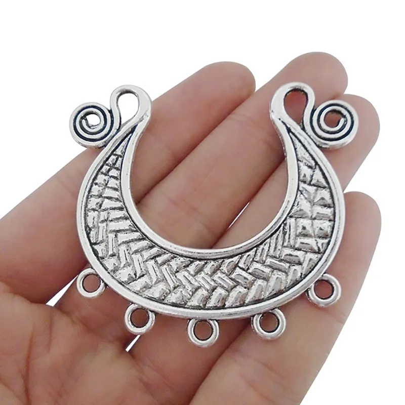 3 x Antique Silver Boho Bohemia Large Connector Charms Pendants Double Sided for Necklace Jewelry Making Findings 52x57mm
3 x Antique Silver Boho Bohemia Large Connector Charms Pendants Double Sided for Necklace Jewelry Making Findings 52x57mm