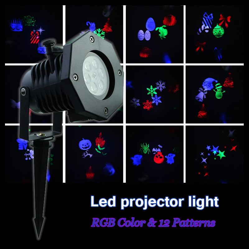 Tanbaby Led projector Spotlight 12 Patterns Christmas colorful stage light Waterproof for Outdoor Indoor Garden Landscape party
Tanbaby Led projector Spotlight 12 Patterns Christmas colorful stage light Waterproof for Outdoor Indoor Garden Landscape party