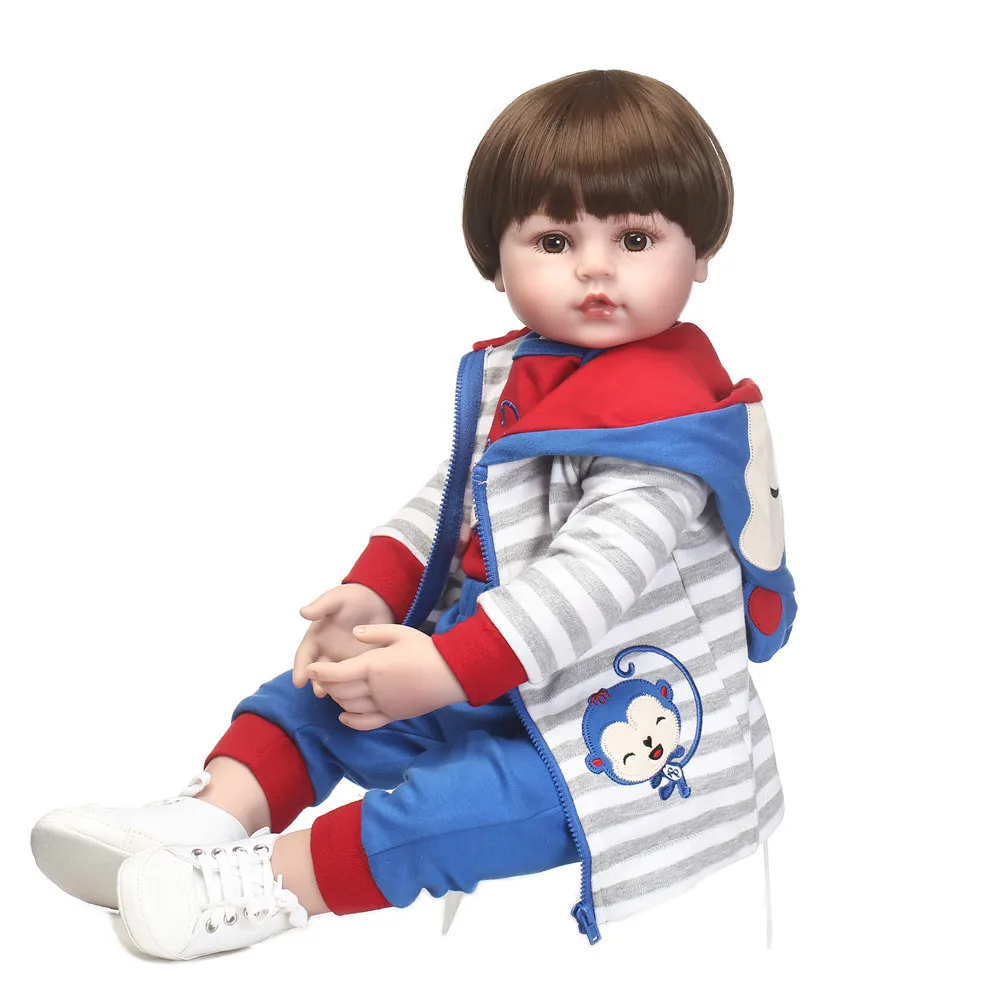 22" 58cm bebe dolls reborn realistic newborn boy silicone dolls for children birthday gift bonecas brinquedo menino
22" 58cm bebe dolls reborn realistic newborn boy silicone dolls for children birthday gift bonecas brinquedo menino