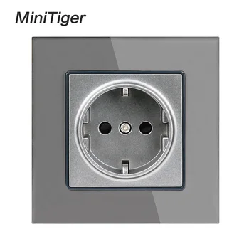 Minitiger Crystal Glass Panel Wall Power Socket Grounded 16A EU Standard Electrical Outlet Black White Gold Grey Colorful
Minitiger Crystal Glass Panel Wall Power Socket Grounded 16A EU Standard Electrical Outlet Black White Gold Grey Colorful
