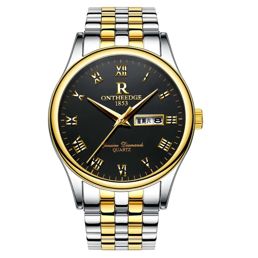 Genuine waterproof business luxury fashion trend steel belt quartz calendar men's wrist watch non-mechanical sports men's watch 
Genuine waterproof business luxury fashion trend steel belt quartz calendar men's wrist watch non-mechanical sports men's watch