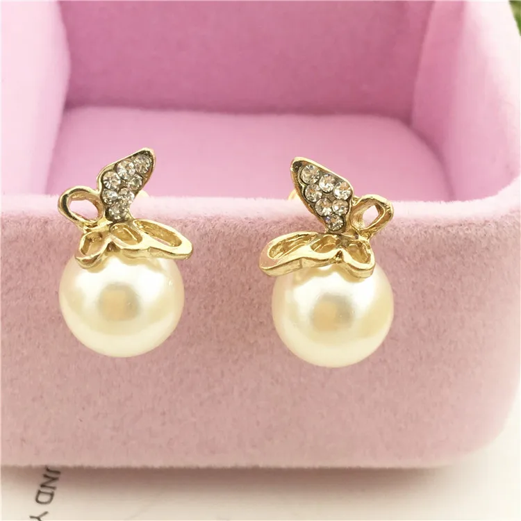 Pearl earrings female Korean earrings gold color butterfly elegant lady temperament exquisite stud earrings for women
Pearl earrings female Korean earrings gold color butterfly elegant lady temperament exquisite stud earrings for women