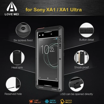 LOVE MEI Aluminum Metal Case For Sony Xperia XA1 Cover Powerful Armor Shockproof Life Waterproof Case For Sony XA1 Ultra Fundas
LOVE MEI Aluminum Metal Case For Sony Xperia XA1 Cover Powerful Armor Shockproof Life Waterproof Case For Sony XA1 Ultra Fundas