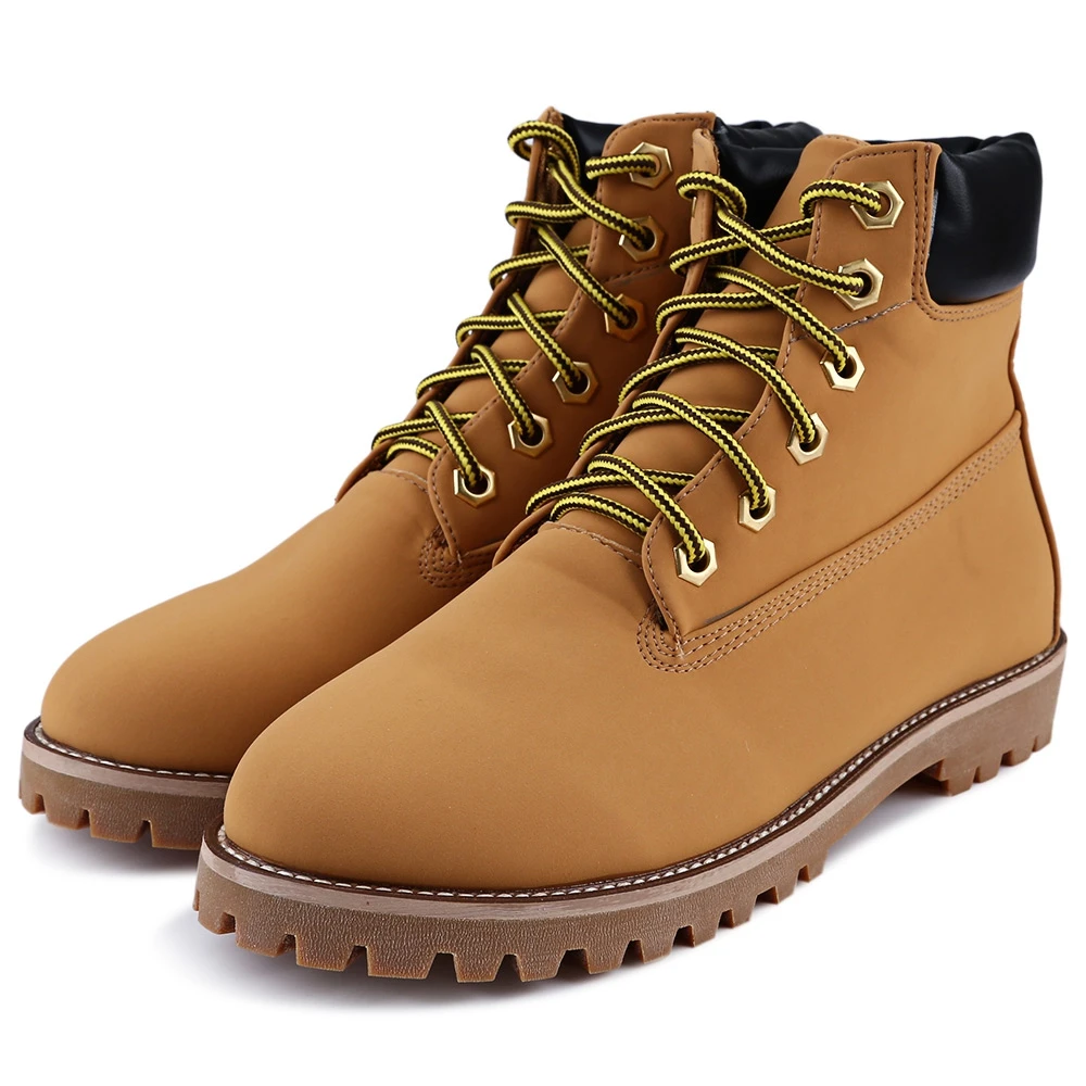 2017 New Women Fashion Stylish Punk Pure Color Round Toe Lace Up Ladies Ankle Boots