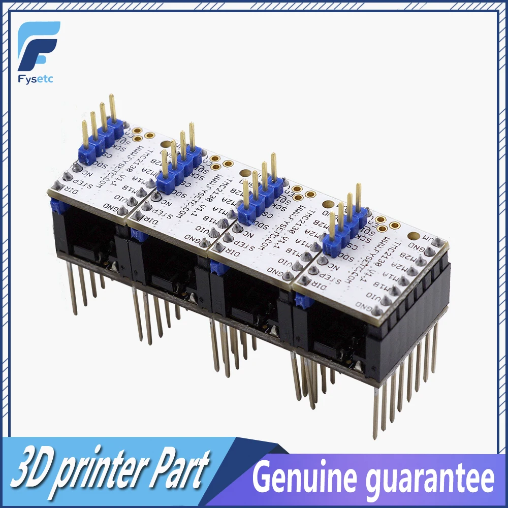 4pcs TMC2130 V1.1 Stepstick Stepper Motor Driver For SPI Function + 4pcs Heat Sink Step Stick Protector VS TMC2130 V1.0
4pcs TMC2130 V1.1 Stepstick Stepper Motor Driver For SPI Function + 4pcs Heat Sink Step Stick Protector VS TMC2130 V1.0