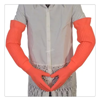 Lengthen ultra long 45/55cm waterproof rubber gloves bowl dish latex gloves Rubber gloves (wash car and do housework)
Lengthen ultra long 45/55cm waterproof rubber gloves bowl dish latex gloves Rubber gloves (wash car and do housework)