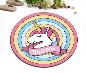 Round Children's Room Area Rugs Living Room Floor Cushion Kitchen Non-Slip Carpets Bathroom Door Mat Unicorn On Rainbow Circles
Round Children's Room Area Rugs Living Room Floor Cushion Kitchen Non-Slip Carpets Bathroom Door Mat Unicorn On Rainbow Circles