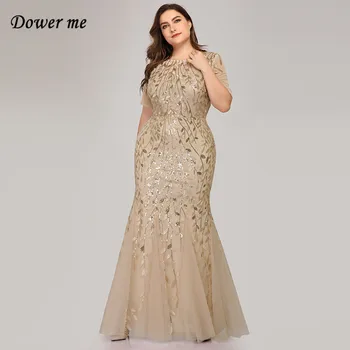 Dower Me 2019 Trumpet Dress Gold Sexy Elegant Plus Size Sequins Dresses Slim Summer Fashion O-Neck Floor Length Vestidos C311
Dower Me 2019 Trumpet Dress Gold Sexy Elegant Plus Size Sequins Dresses Slim Summer Fashion O-Neck Floor Length Vestidos C311