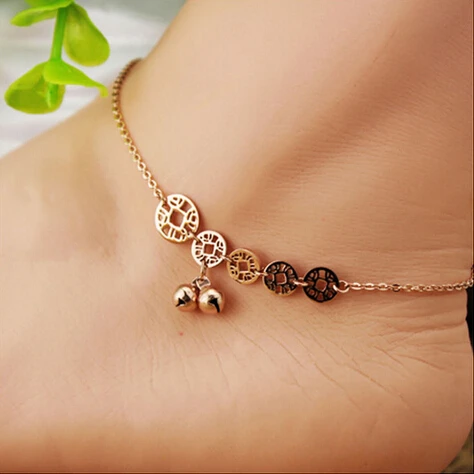 Martick 316L Stainless Steel Lucky Coins Bell Anklets For Women Rose Gold-color Fashion Jewelry Prevent Allergy Jewelry Ank199
Martick 316L Stainless Steel Lucky Coins Bell Anklets For Women Rose Gold-color Fashion Jewelry Prevent Allergy Jewelry Ank199