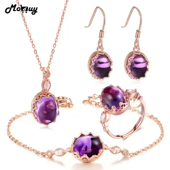 MoBuy 5pcs Amethyst Natural Gemstone 4pcs Jewelry Sets 100% 925 Sterling Silver Vintage Style Fine Jewelry For Women V031EHNR
MoBuy 5pcs Amethyst Natural Gemstone 4pcs Jewelry Sets 100% 925 Sterling Silver Vintage Style Fine Jewelry For Women V031EHNR