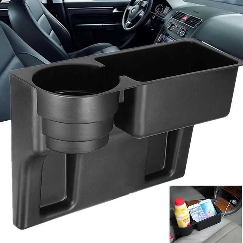 Mayitr Universal Car Truck Seat Seam Wedge Cup Drink Holder Beverage Mount Stand Multifunction Car Interior Organizer Holder