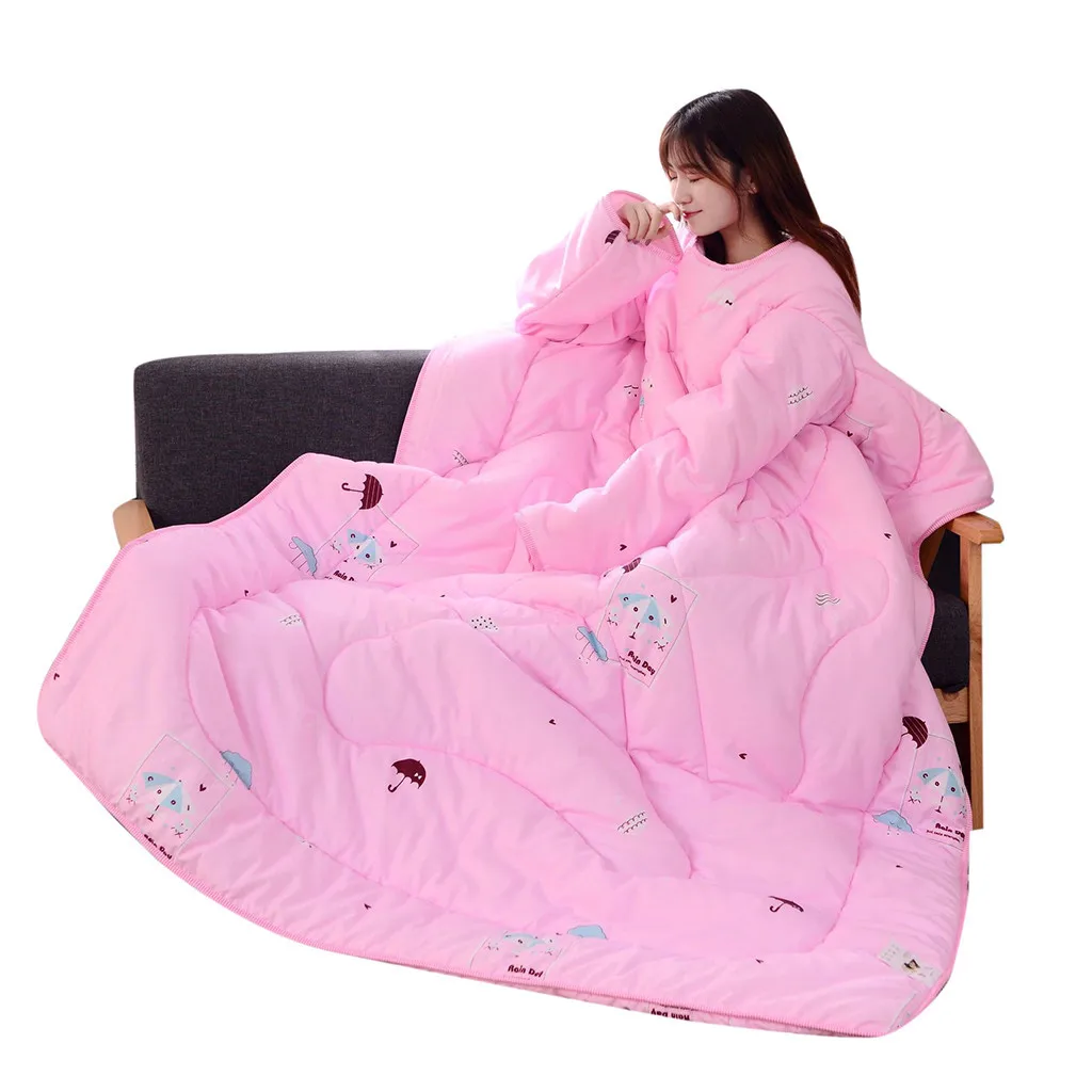 Winter Lazy Quilt With Sleeves Quilt Winter Warm Thickened Washed Quilt Blanket Can Be Detached Lazy Quilt 150 x 200CM Apr 1
Winter Lazy Quilt With Sleeves Quilt Winter Warm Thickened Washed Quilt Blanket Can Be Detached Lazy Quilt 150 x 200CM Apr 1