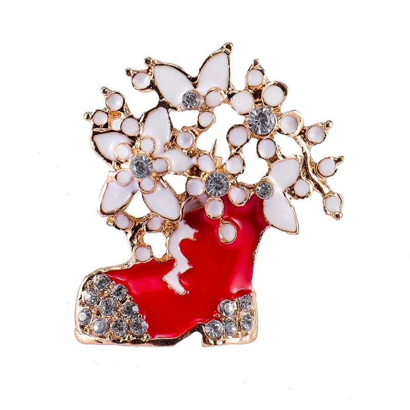 New Arrival Christmas Boots Shoes Brooches Rhinestone Brooch Pins for Girls Party Gifts
New Arrival Christmas Boots Shoes Brooches Rhinestone Brooch Pins for Girls Party Gifts